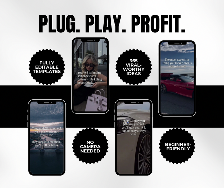 365 Plug & Play Reels + Short-Form Captions Bundle